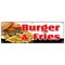 Signmission BURGER & FRIES BANNER SIGN cheeseburger french fries grill beef cheese B-72 Burger & Fries - alternate 1